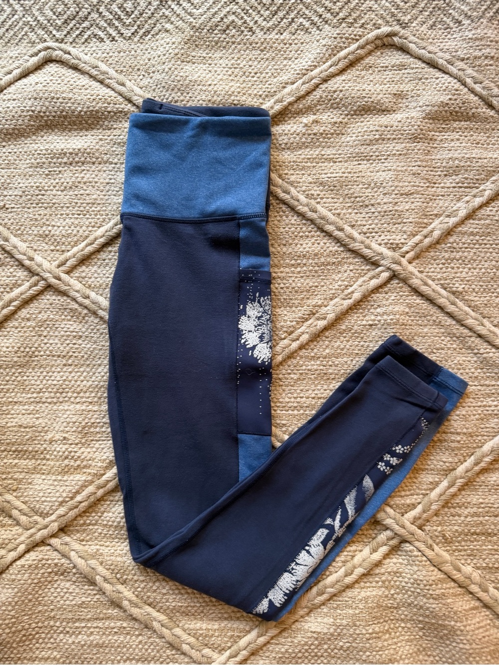 Free People Movement side stripe floral leggings XS